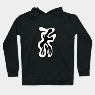 elephant in black and white Hoodie